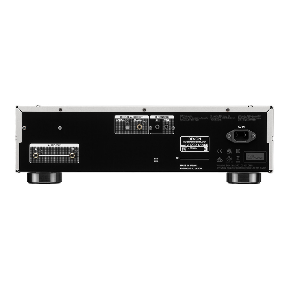 Lecteur CD SACD Denon DCD 1700NE gris face arrière