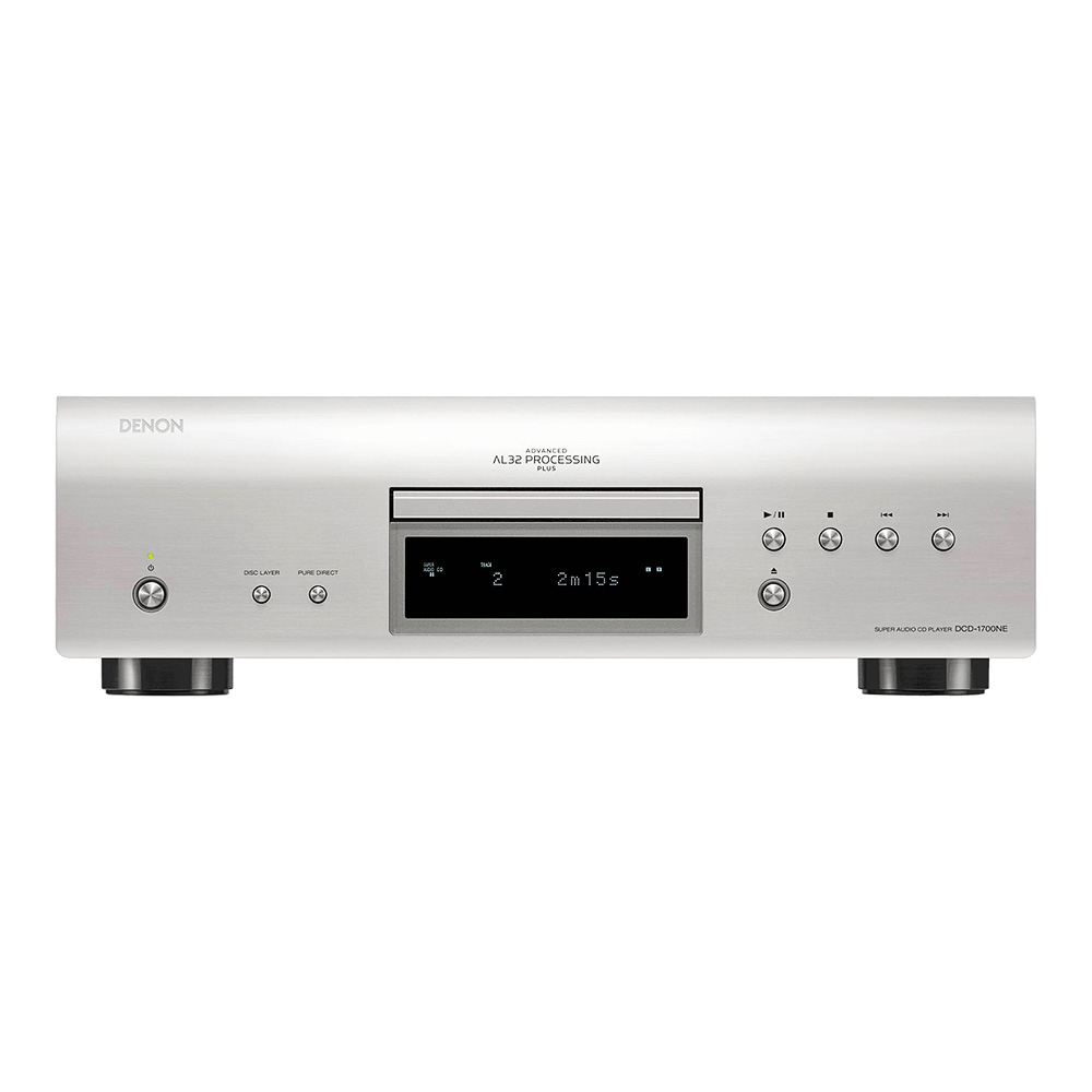 Lecteur CD SACD Denon DCD 1700NE gris face avant