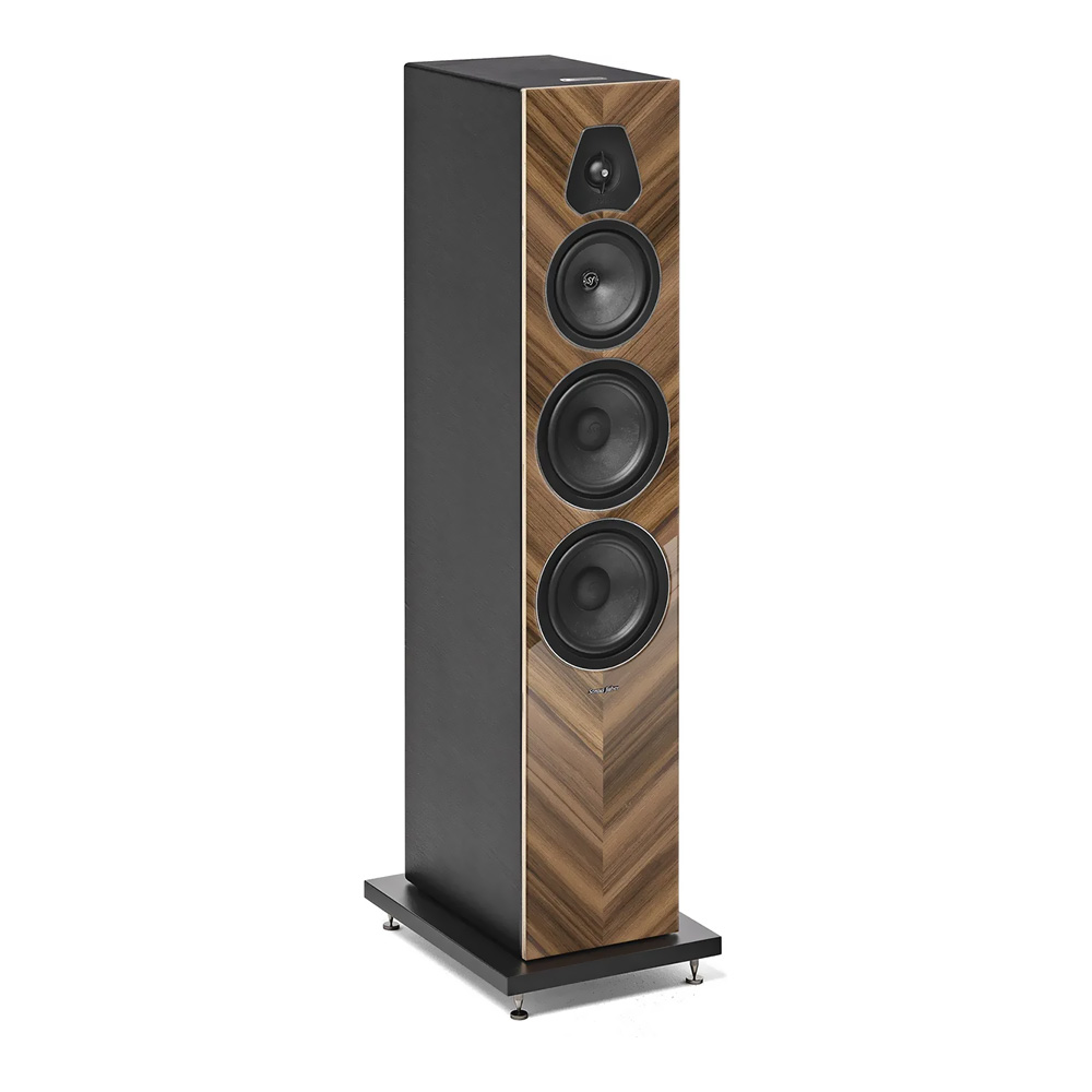 Sonus faber Lumina V Amator noyer laqué vue oblique