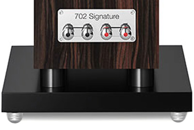 borniers en laiton des enceintes Bowers & Wilkins 702 S3 Signature