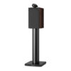 Enceinte bibliothèque Bowers & Wilkins 705 S3 Signature sur pied vue de coté finition Datuk brillant avec grille