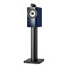 Enceinte bibliothèque Bowers & Wilkins 705 S3 Signature sur pied vue de coté finition Midnight Blue Metallic