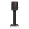 Enceinte bibliothèque Sonus faber Electa Amator III sur pied vue de coté finition noyer massif graphite