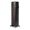 Enceinte colonne Sonus faber Maxima Amator vue de coté avec grille finition noyer massif graphite