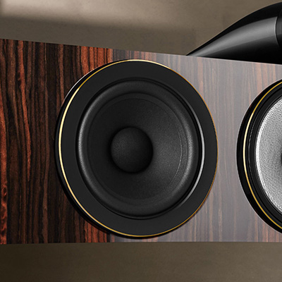 Haut parleur de grave à cône Aerofoil de l'enceinte centrale Bowers & Wilkins HTM71 S3 Signature