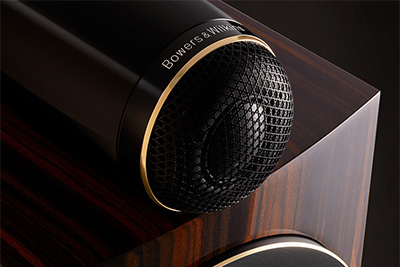 Tweeter à dôme en carbone découplé des Bowers & Wilkins 705 S3 Signature