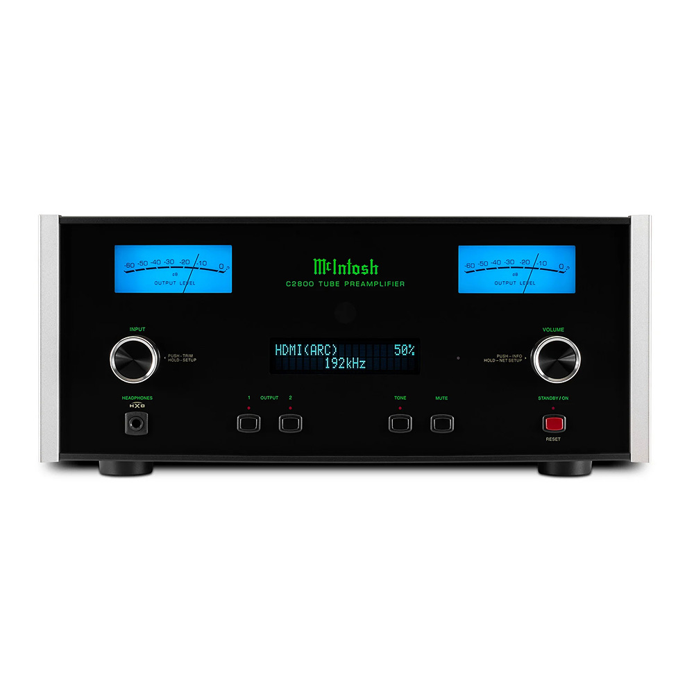 préamplificateur à tubes McIntosh C2800 face avant
