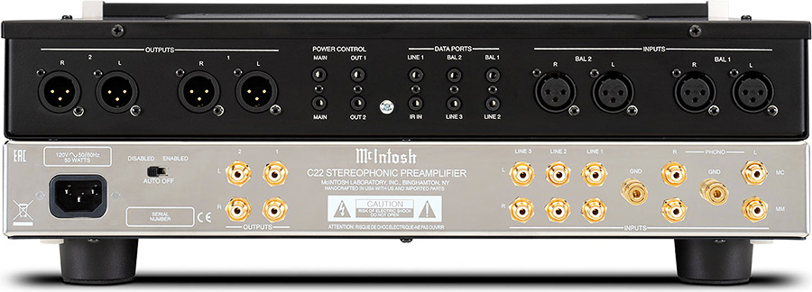 Connectique du McIntosh C22 Mk V