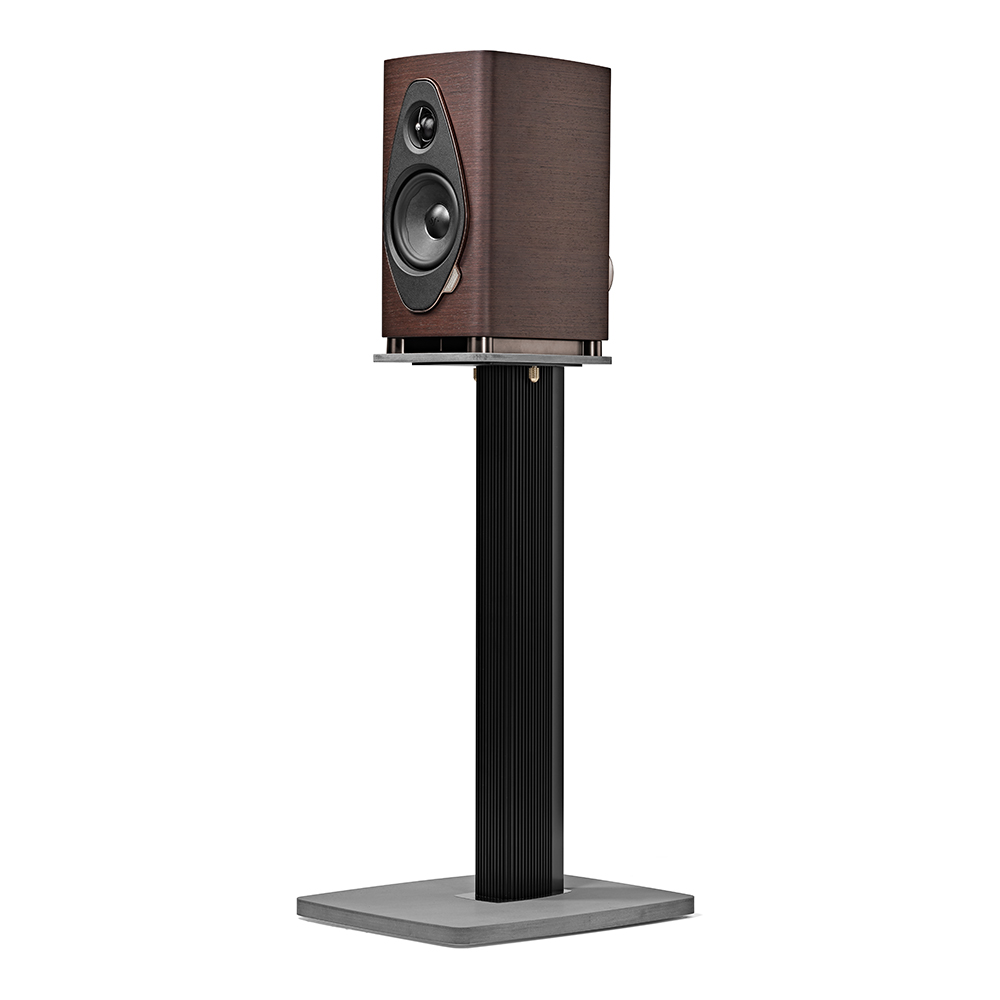 Enceinte bibliothèque Sonus faber Sonetto I G2 wengé sur pied