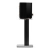 Enceinte bibliothèque Sonus faber Sonetto II G2 noir laqué sur pied vue de coté