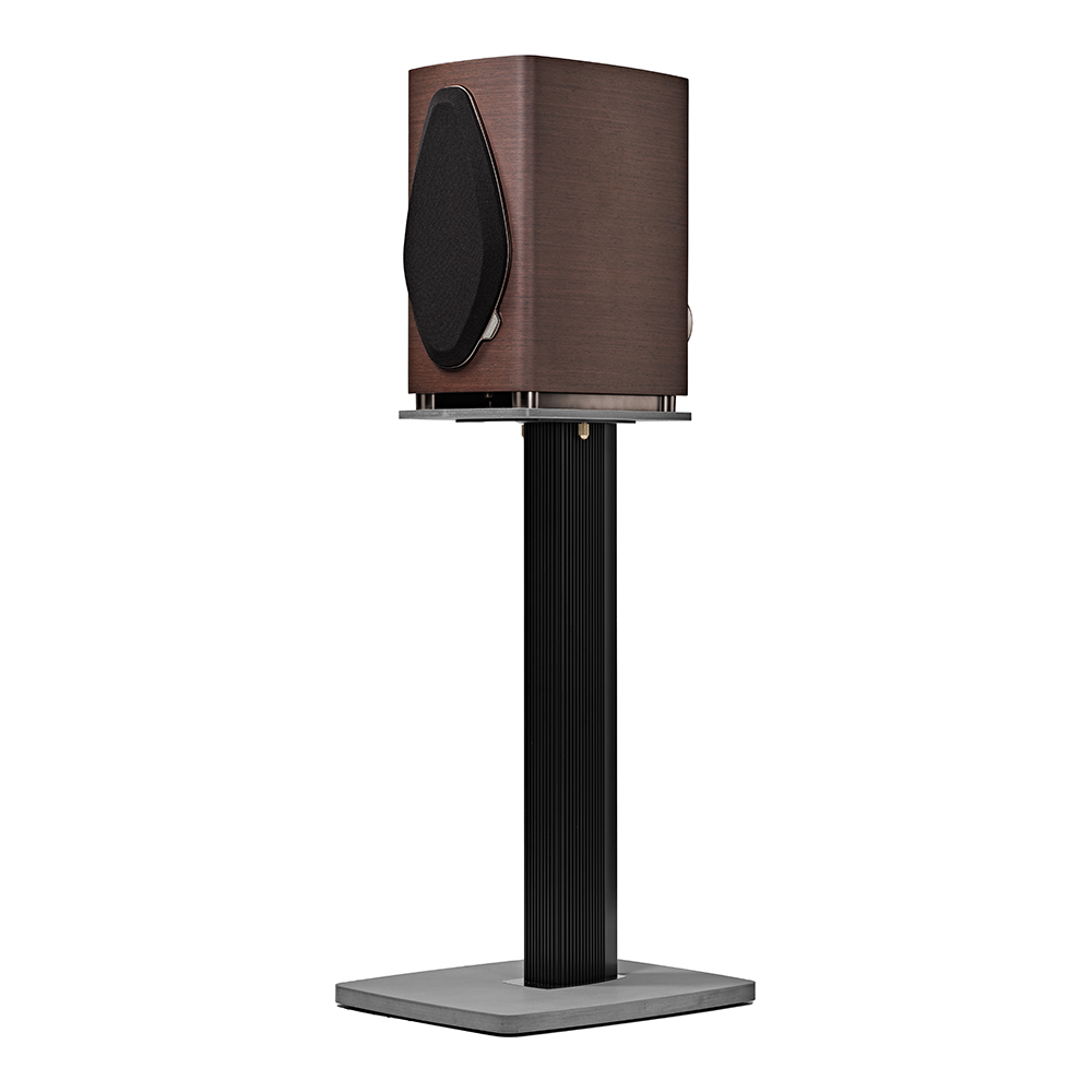 Enceinte bibliothèque Sonus faber Sonetto II G2 wengé sur pied et avec grille
