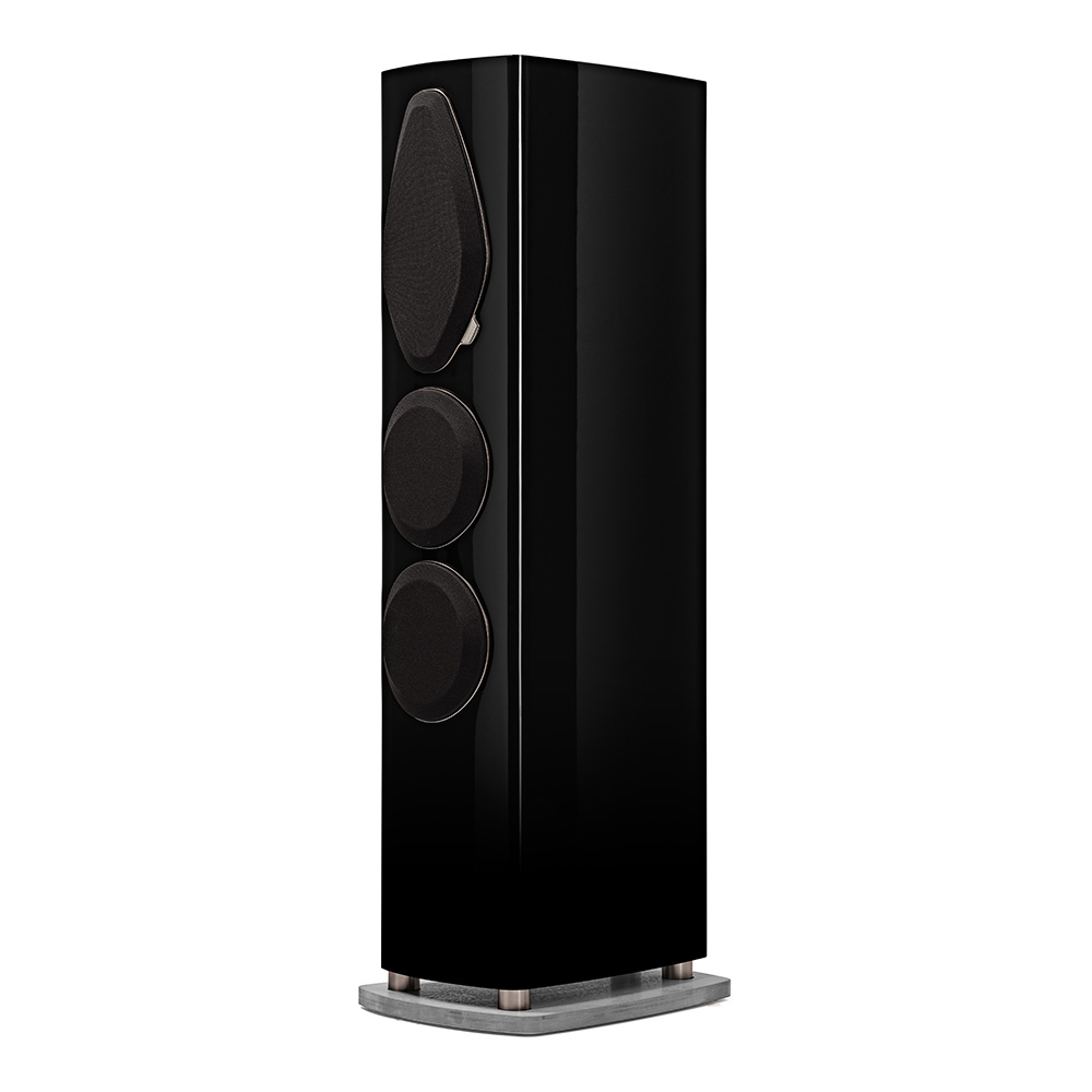 Enceinte colonne Sonus faber Sonetto V G2 noir laqué avec grille