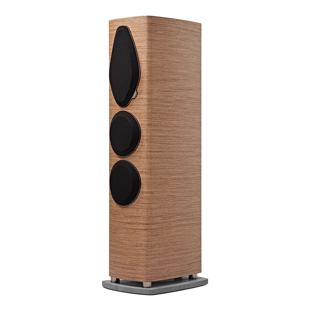 Enceinte colonne Sonus faber Sonetto V G2 noyer avec grille