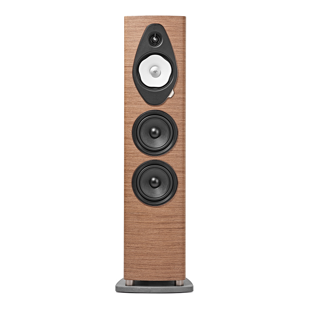 Enceinte colonne Sonus faber Sonetto V G2 noyer face avant