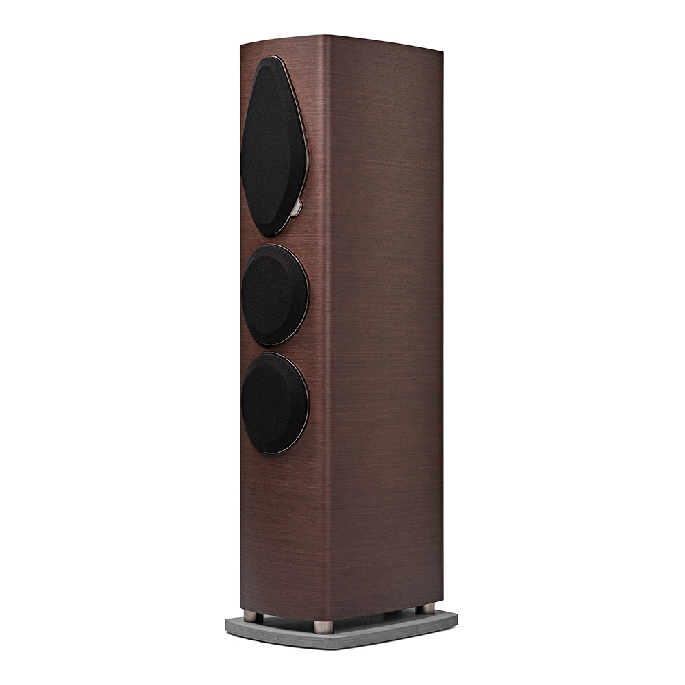 Enceinte colonne Sonus faber Sonetto V G2 wengé avec grille