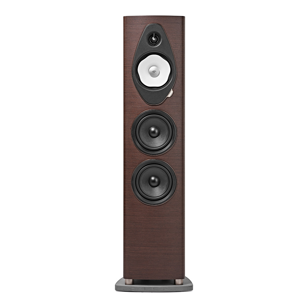 Enceinte colonne Sonus faber Sonetto V G2 wengé face avant