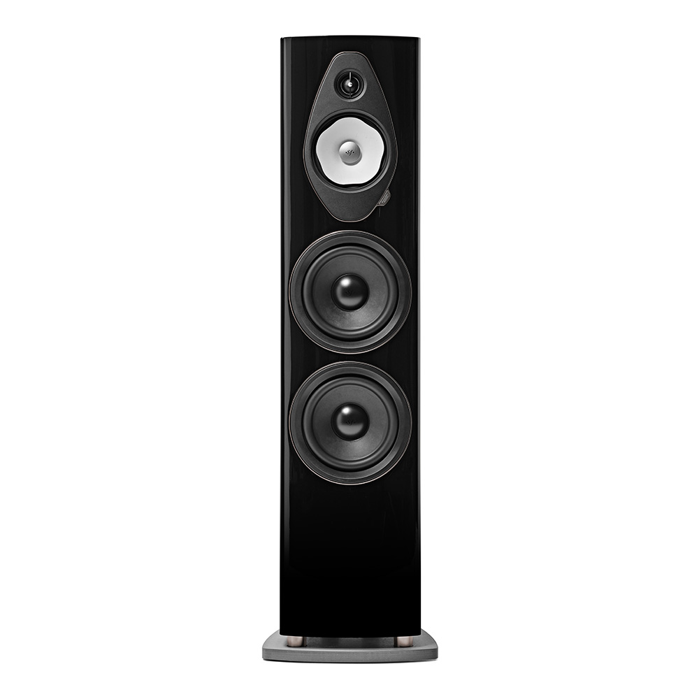 Enceinte colonne Sonus faber Sonetto VIII G2 noir laqué face avant