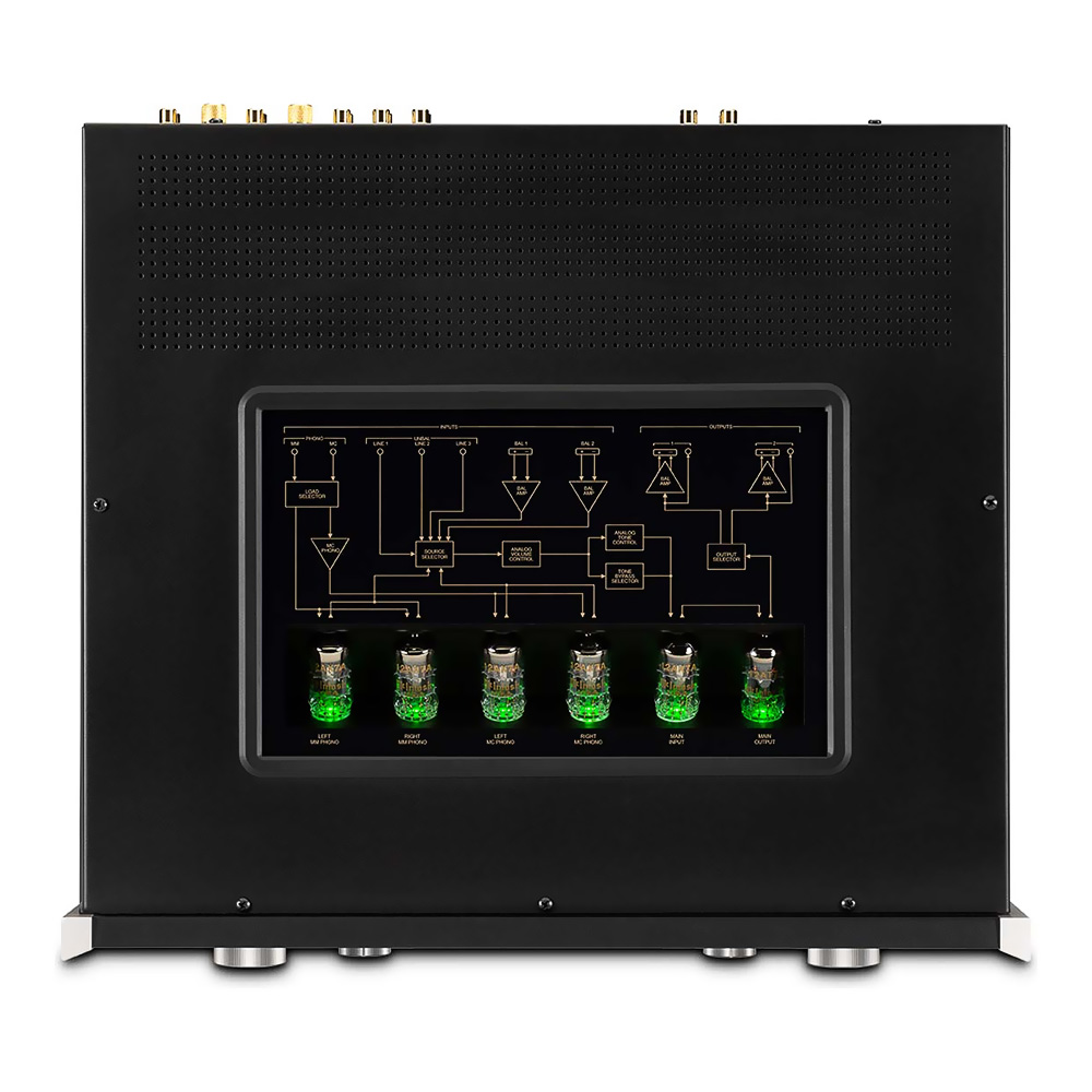 Préamplificateur à tubes McIntosh C22 Mk V vue du dessus