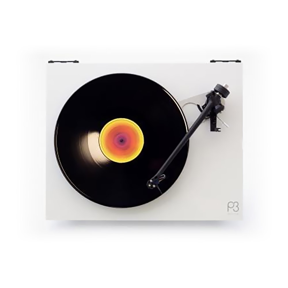 Rega Planar 3 Blanc laque Elys 2 MM Vue du dessus