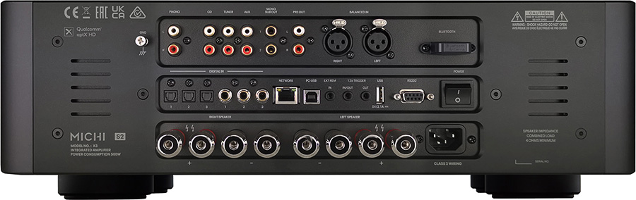 Rotel Michi X3 Series 2 connectique