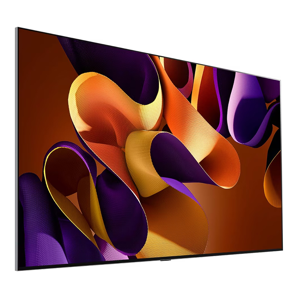 Téléviseur LG OLED77G45LW vue orientée vers la droite 2
