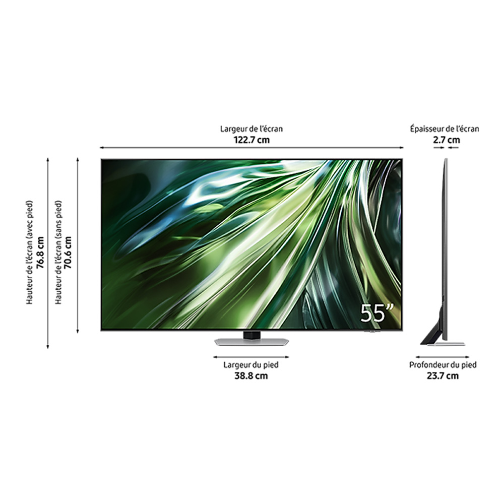Téléviseur Samsung QE55QN93D dimensions