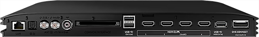 Téléviseur Samsung QE65S95D connectique