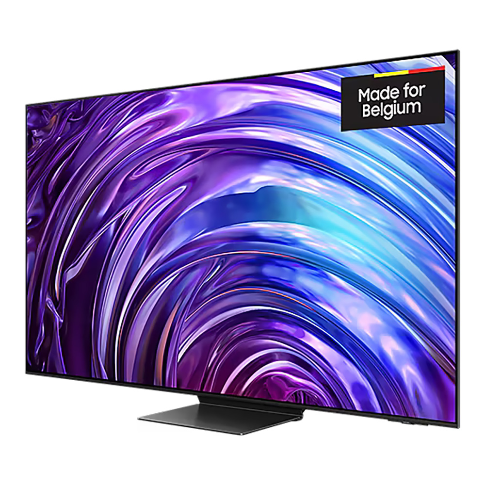 Téléviseur Samsung QE65S95D orienté vers la gauche