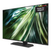 Téléviseur Samsung QE98QN90D vue orientée vers la gauche