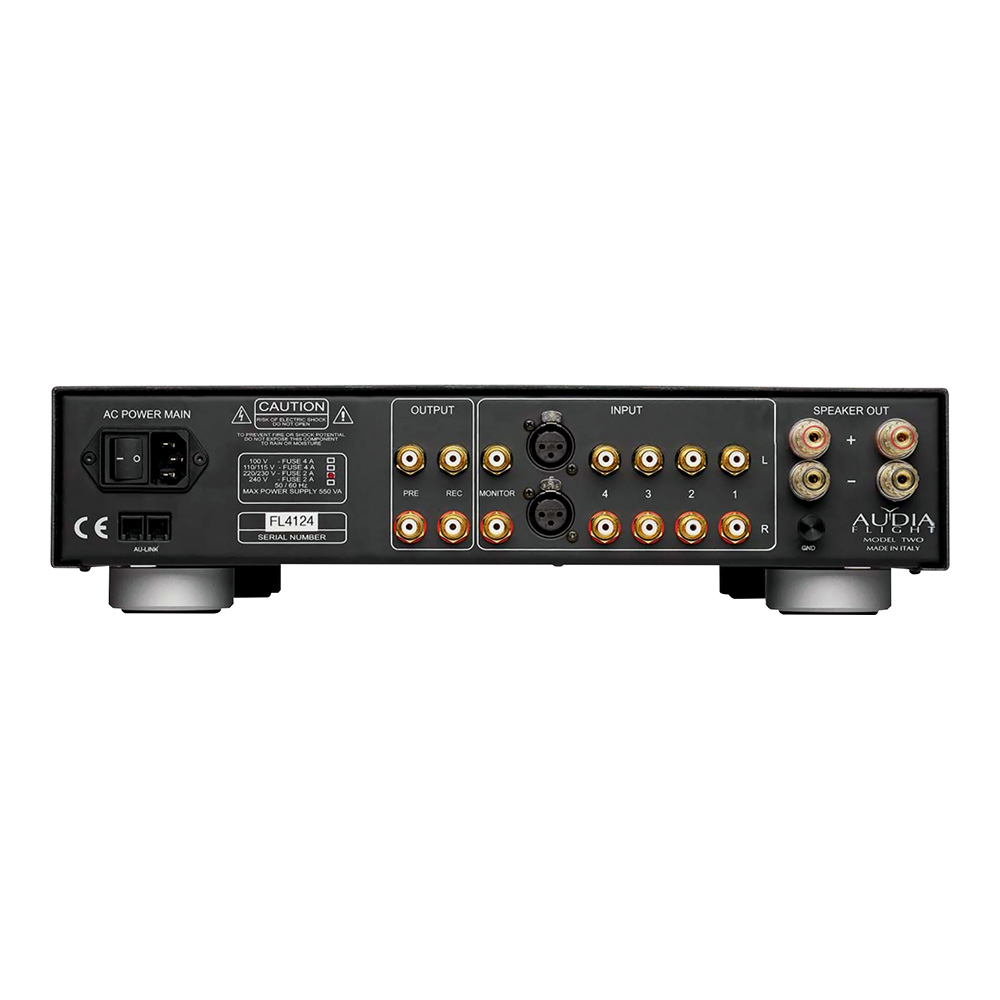 Audia Flight Two Integrated Amplifier MK3 entrées et sorties