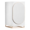 Enceinte Triangle Capella finition blanc sidéral avec grille