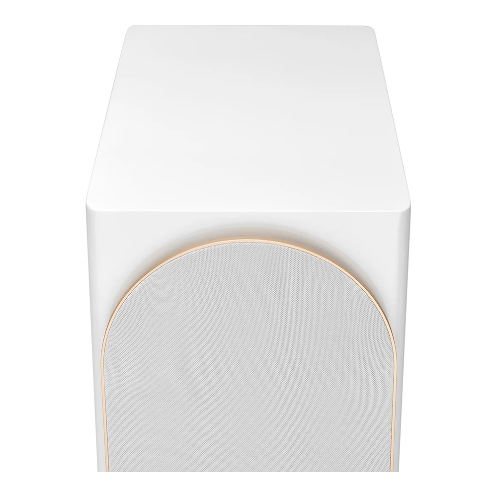 Enceinte Triangle Capella finition blanc sidéral vue du dessus