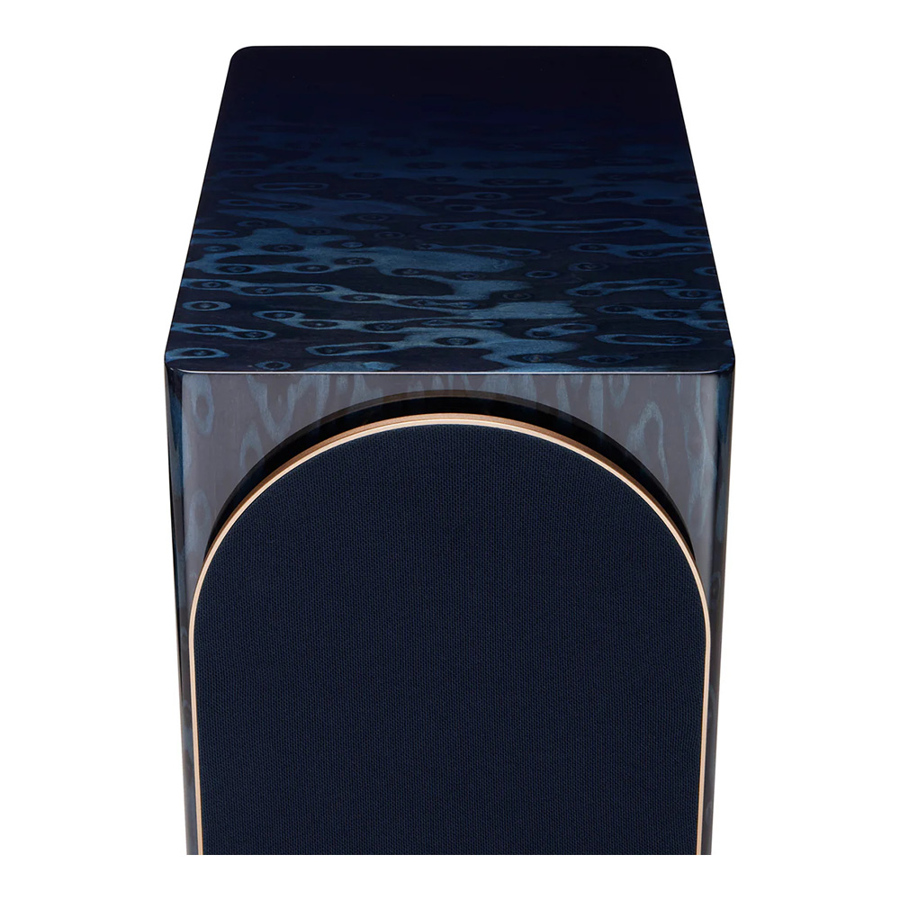 Enceinte Triangle Capella finition bleu astral vue du dessus