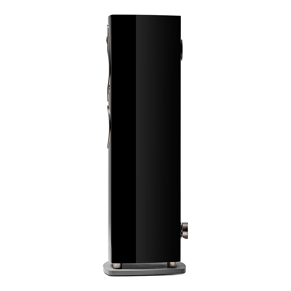 Enceinte colonne Sonus faber Sonetto III G2 noir laqué vue de coté