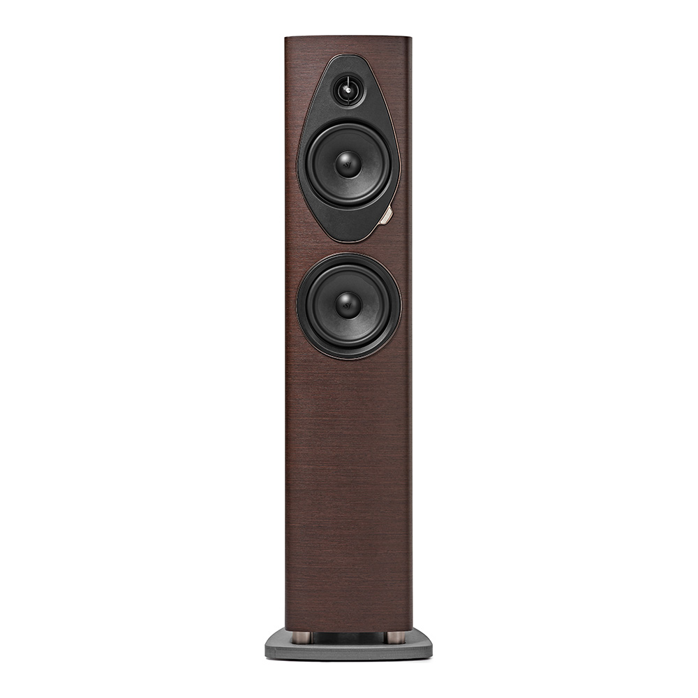 Enceinte colonne Sonus faber Sonetto III G2 wengé face avant