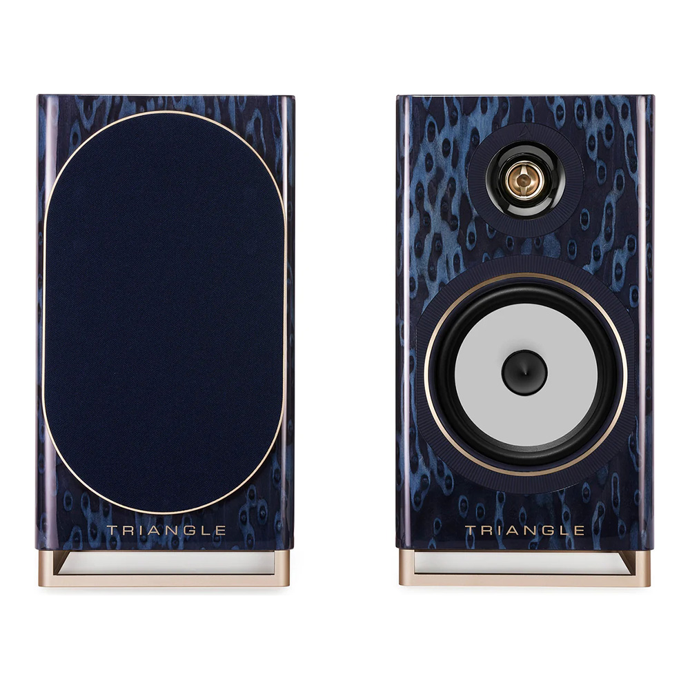 Enceintes Triangle Capella finition bleu astral