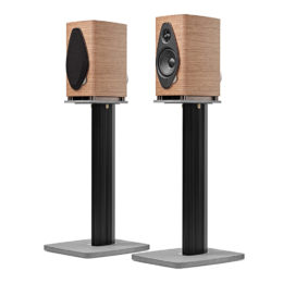 Enceintes bibliothèque Sonus faber Sonetto I G2 noyer sur pied