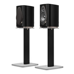 Enceintes bibliothèque Sonus faber Sonetto II G2 noir laqué sur pied
