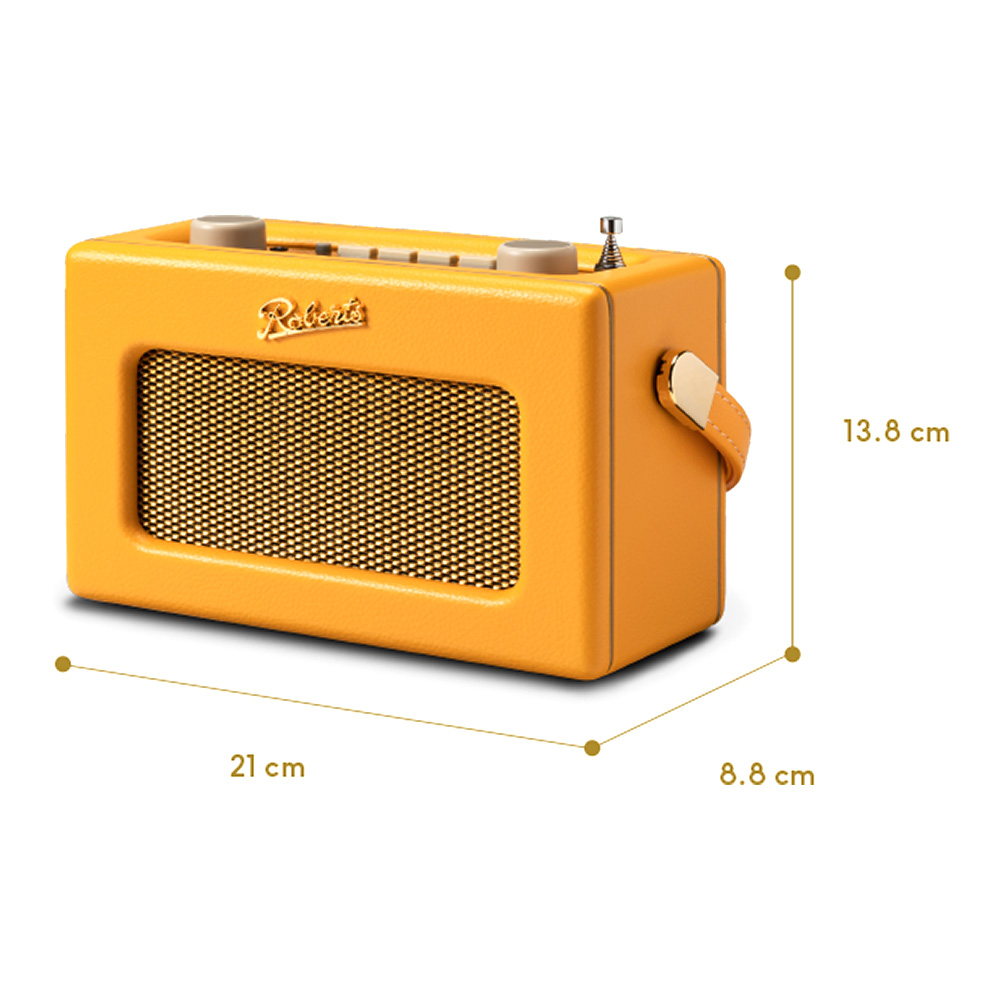 Roberts Revival UNO BT jaune soleil dimensions