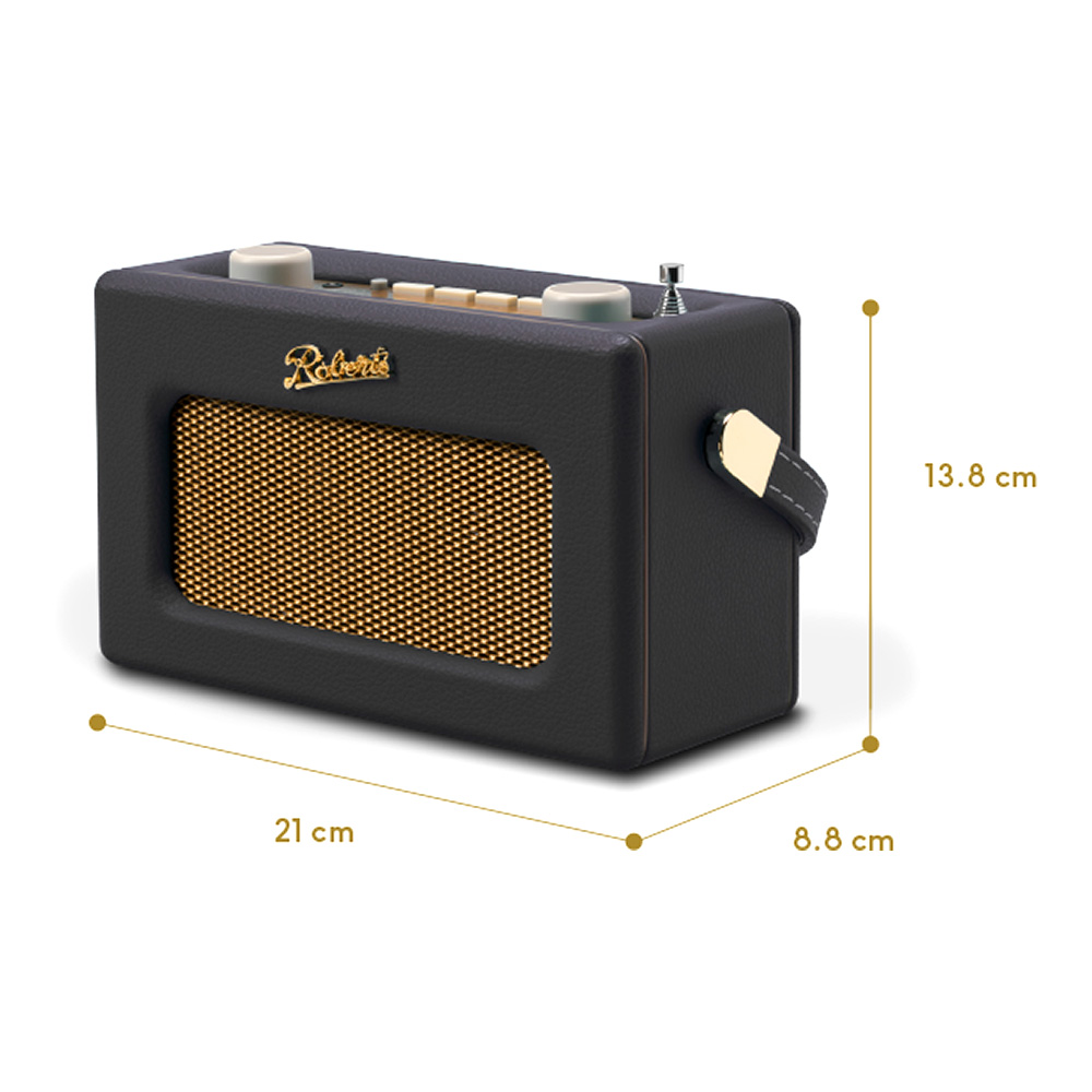 Roberts Revival UNO BT noir dimensions