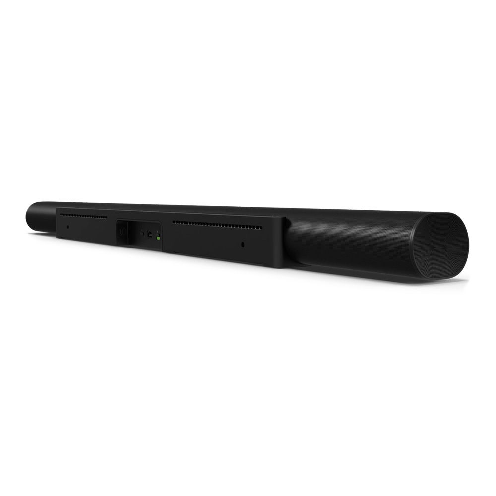 Barre de son Sonos Arc Ultra noire vue arrière oblique 1