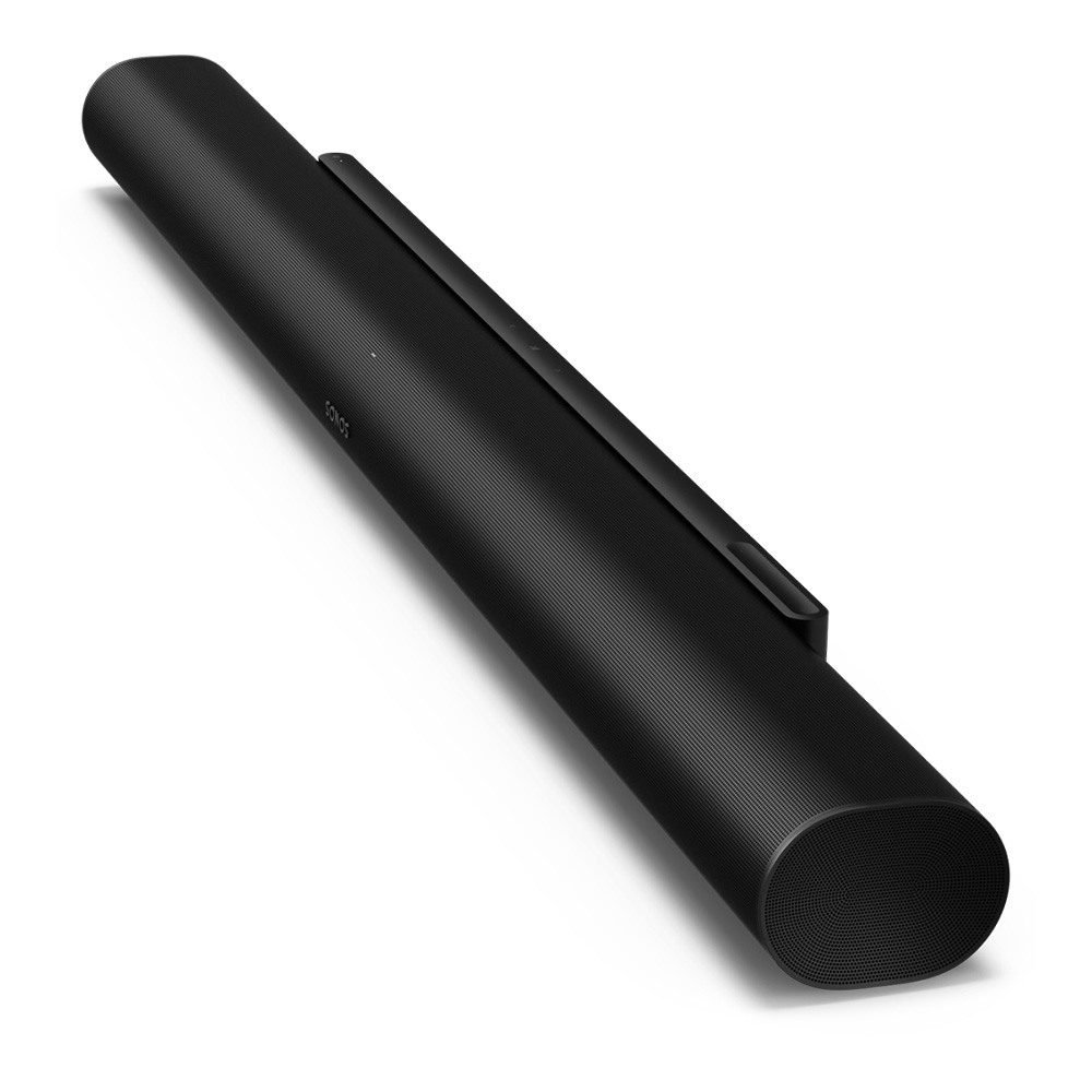 Barre de son Sonos Arc Ultra noire vue orientée droite 1