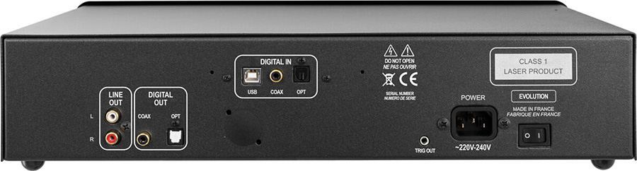 Connectique de l'Atoll CD80 Evolution