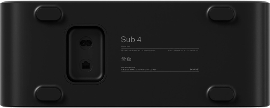 Connectique du caisson de basses sans fil Sonos Sub 4