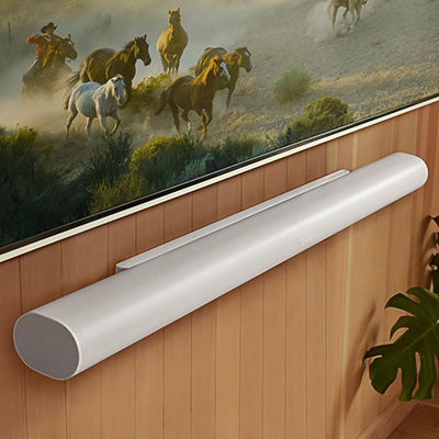 Design épuré de la barre de son Sonos Arc Ultra