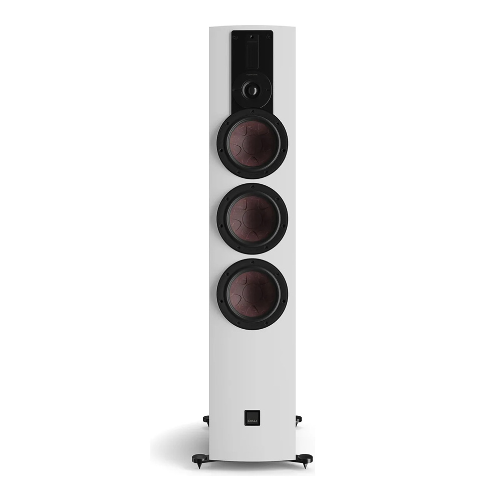 Enceinte colonne Dali Rubikore 8 Blanc laqué face avant