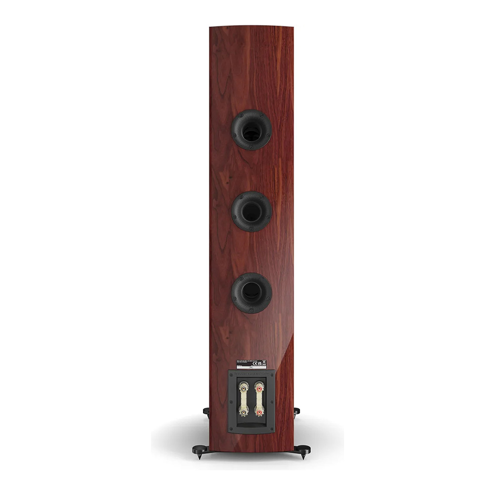 Enceinte colonne Dali Rubikore 8 Merisier rouge laqué face arrière