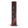 Enceinte colonne Dali Rubikore 8 Merisier rouge laqué face avant