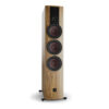 Enceinte colonne Dali Rubikore 8 Noyer vue oblique droite avant