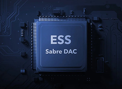 Circuit interne du WiiM Ultra avec le DAC ESS Sabre ES9038 Q2M